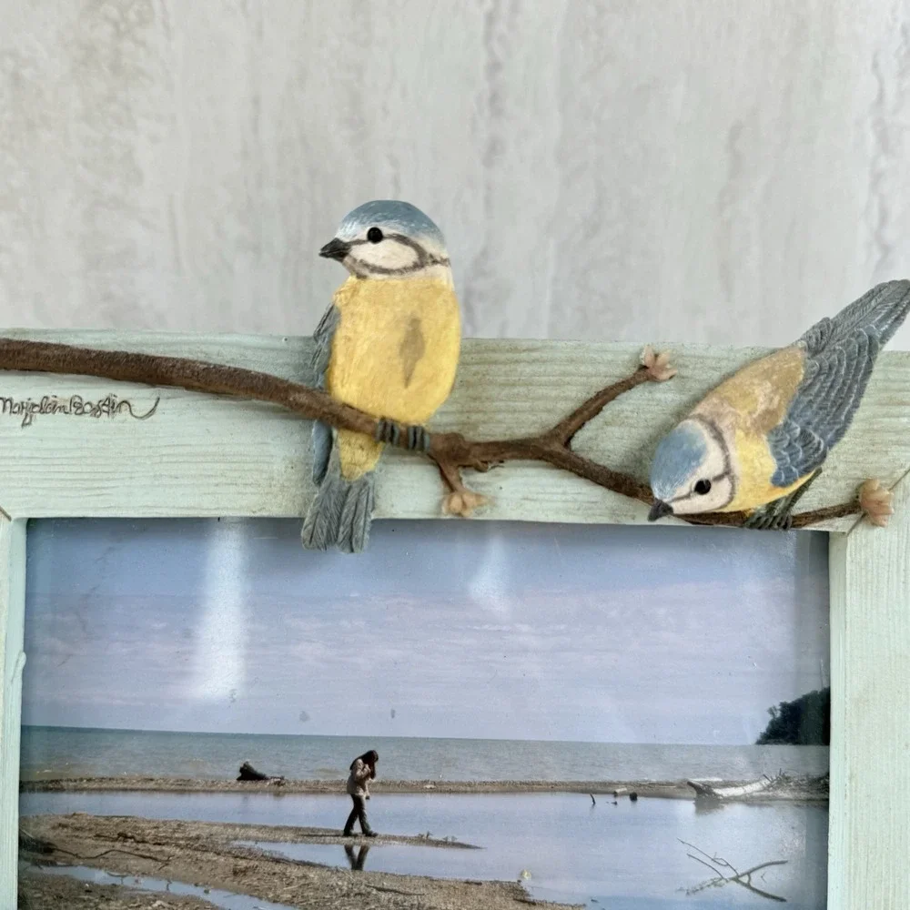 Hallmark Marjolein Bastin Resin Nature's‎ Sketchbook Blue Birds 4x6 Frame #7610